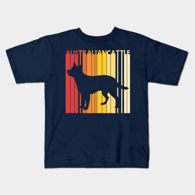 Vintage Australian Cattle Dog Kids T-Shirt by GWENT